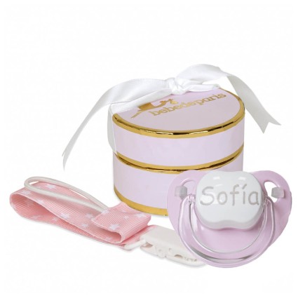 Chupete personalizado rosa