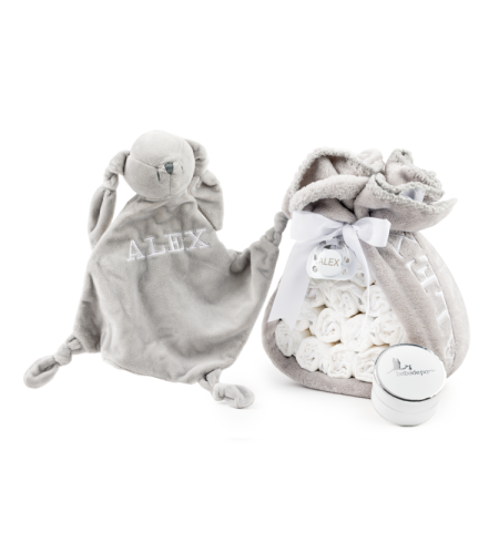 Torta di Pannolini con Doudou | Regalo Originale per Neonato