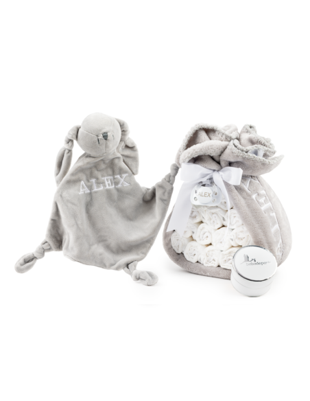 Torta di Pannolini con Doudou | Regalo Originale per Neonato