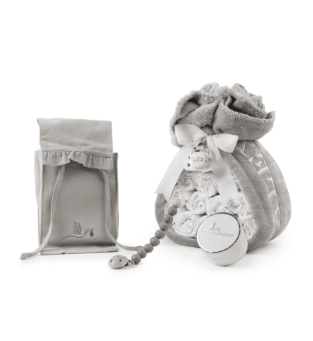 Torta di Pannolini con Porta-Pannolini | Regalo Funzionale e Completo per Neonato