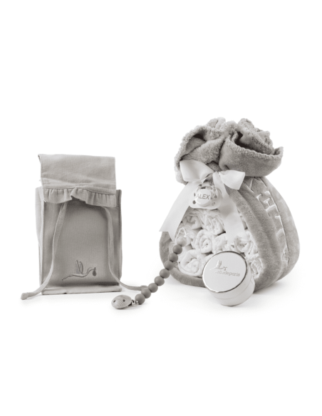 Torta di Pannolini con Porta-Pannolini | Regalo Funzionale e Completo per Neonato