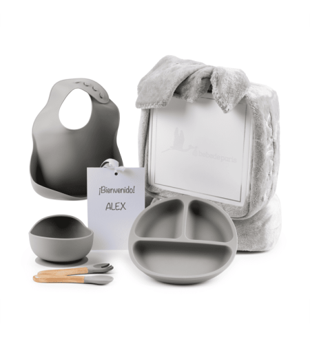 Vajilla in Silicone + Copertina Invernale Personalizzata | Regalo Pratico per Neonato