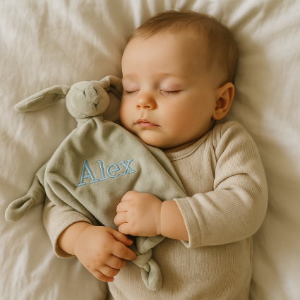 Doudou e Ciuccio Personalizzati con il Nome del Bebè | Regalo Unico – Bebé de París