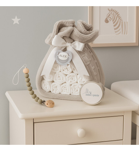 Torta di Pannolini con Portaciuccio | Regalo Originale per Neonato