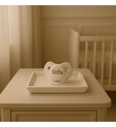 Succhietto personalizzato + custodia + sacca asilo | Set completo per il primo giorno