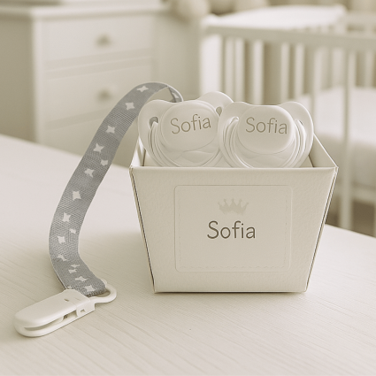 Set 2 succhietti personalizzati con portasucchietto | Regalo unico e funzionale