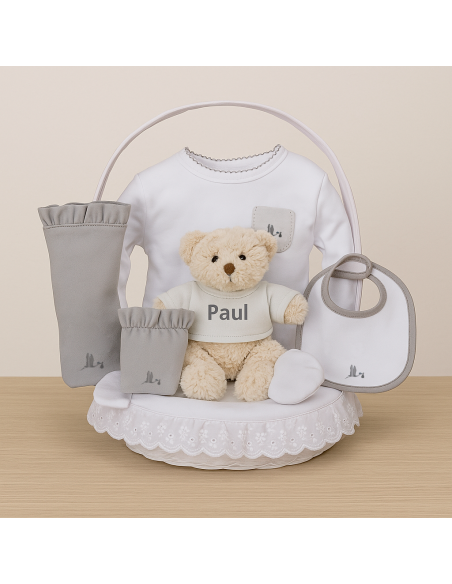 Cesta Bebè Classica Essenziale | Regalo per Neonato – Bebé de París