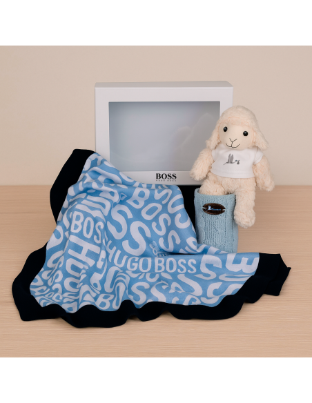 Set Copertina Hugo Boss per Neonato | Regalo Elegante e Confortevole – Bebé de París