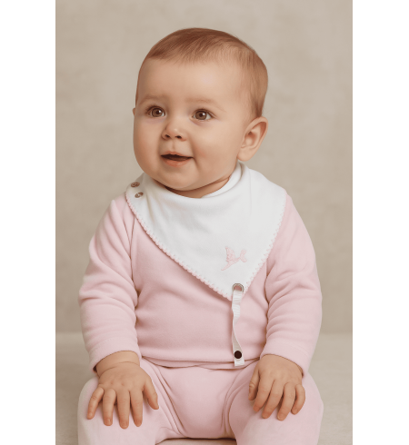 Set regalo bavaglini ricamati con nome | Personalizzazione e dolcezza per il bebè