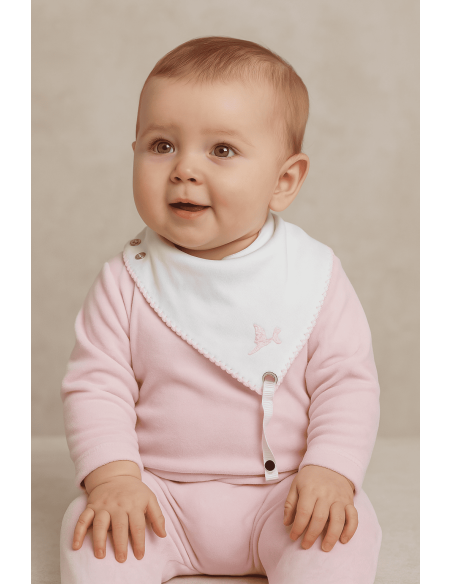 Set regalo bavaglini ricamati con nome | Personalizzazione e dolcezza per il bebè