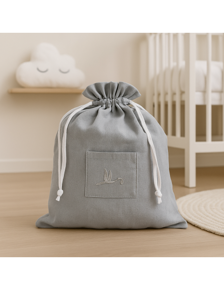 Cesta con succhietto personalizzato e accessori | Regalo completo e unico