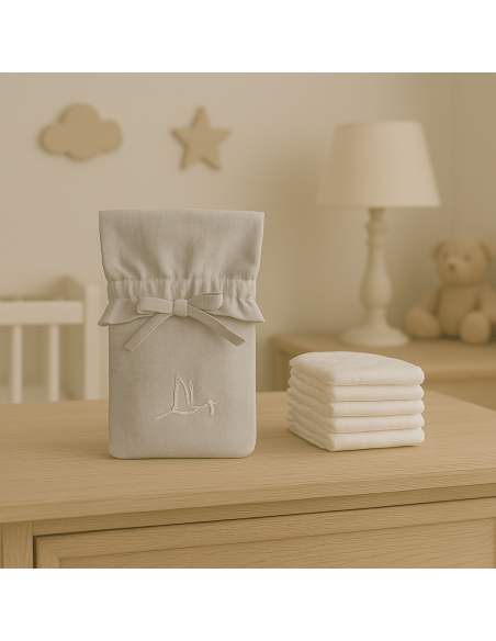 Cesta Bebè Classica Sogno | Cesta Regalo di Lusso per Neonato – Bebé de París