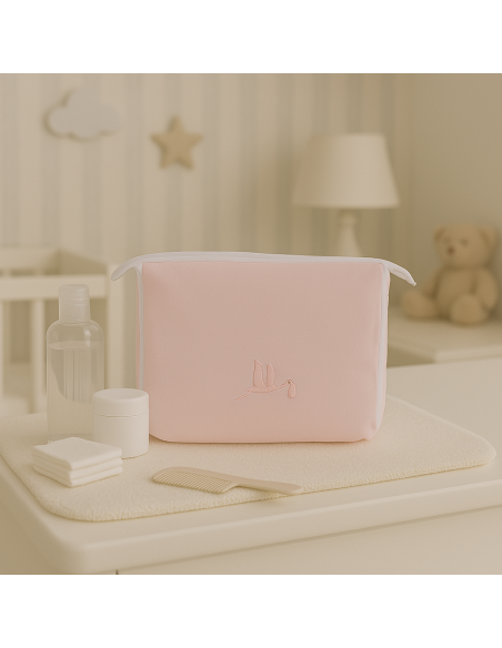 Cesta con bavaglino e succhietto personalizzato | Regalo unico e pratico