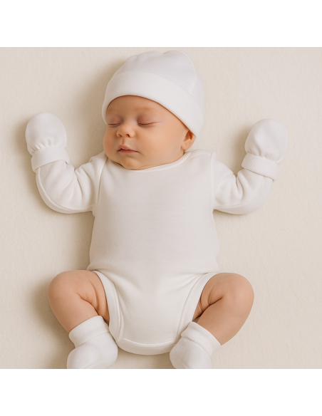 Cesta abbigliamento bimba con orsetto | Regalo perfetto per neonata