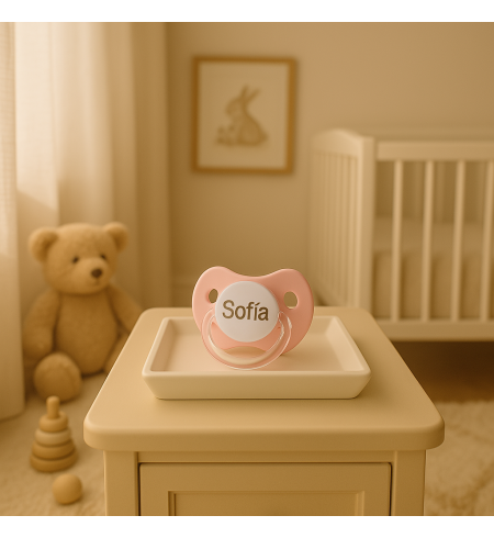 Set mussolina, doudou e succhietto personalizzato | Regalo tenero per neonato