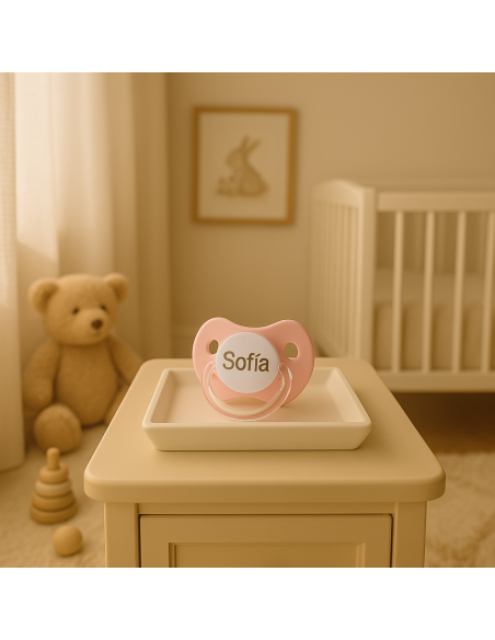 Set mussolina, doudou e succhietto personalizzato | Regalo tenero per neonato