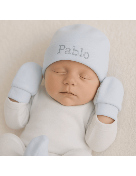 Set Cappellino, Manopoline e Scarpine | Abbigliamento Morbido e Caldo - Bebé de París