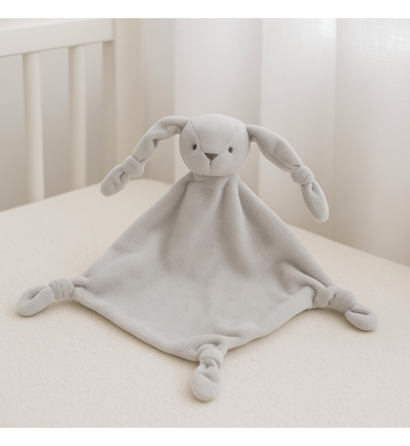 Canastilla con valigetta, copertina e doudou personalizzati | Regalo elegante per neonato