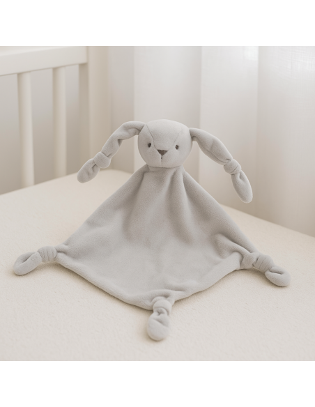 Canastilla con valigetta, copertina e doudou personalizzati | Regalo elegante per neonato