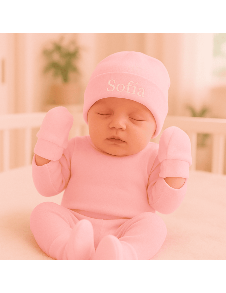 Cesta abbigliamento bebè con peluche | Regalo delicato per neonato