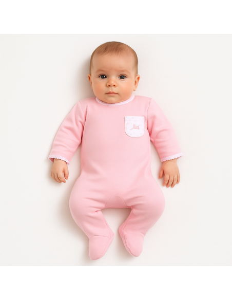 Canastilla copertina personalizzata e pigiamino | Regalo con nome per neonato