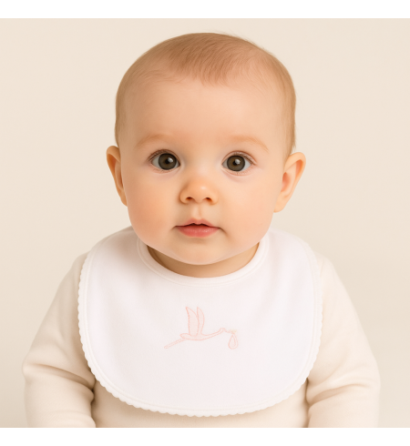 Set in cotone con succhietto e bavaglino personalizzato | Regalo tenero per neonato