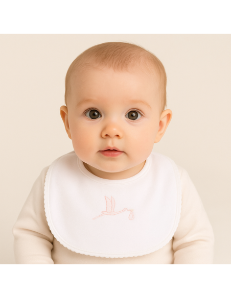 Set in cotone con succhietto e bavaglino personalizzato | Regalo tenero per neonato