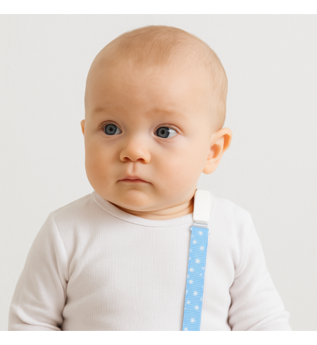 Set Doudou + 2 succhietti con nome + clip | Regalo unico e funzionale