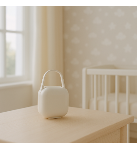 Set Ciuccio Personalizzato, Sonaglio e Portaciuccio con Scatola | Regalo per Bebè