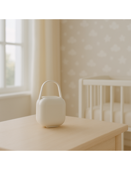 Set Ciuccio Personalizzato, Sonaglio e Portaciuccio con Scatola | Regalo per Bebè