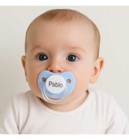 Scatola Regalo con Ciuccio, Dou-Dou Ricamato e Clip in Silicone – Perfetta per Neonata