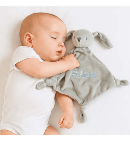 Scatola Regalo con Ciuccio, Dou-Dou Ricamato e Clip in Silicone – Perfetta per Neonata