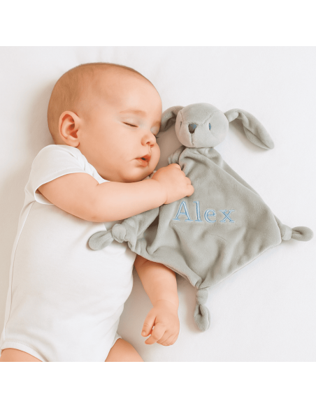 Scatola Regalo con Ciuccio, Dou-Dou Ricamato e Clip in Silicone – Perfetta per Neonata