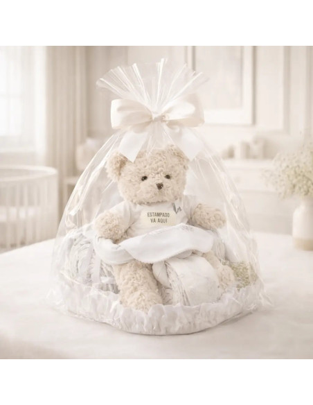 Torta di Pannolini Orsetto Motociclista | Regalo Divertente per Bebè – Bebé de París