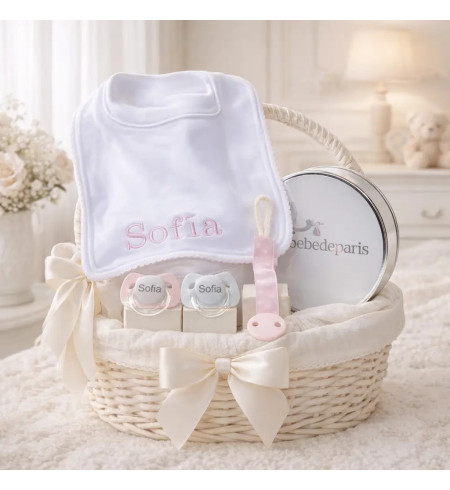 Set Due Ciucci, Portaciuccio e Bavaglino Personalizzati | Regalo per Bebè