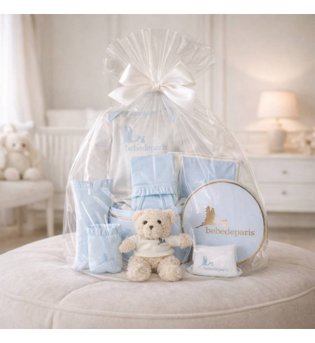 Cesta nascita Bebè Lovely | Regalo Dolce ed Elegante per Neonato - Bebé de París