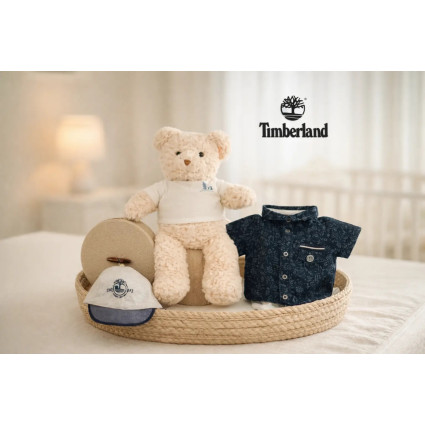 Cesta nascita Bebè Timberland Cachemire | Regalo Originale e di Stile - Bebé de París 2
