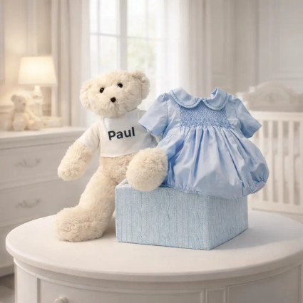 Ranita/pelele smock nido d’ape | Elegante e morbida per neonato 2