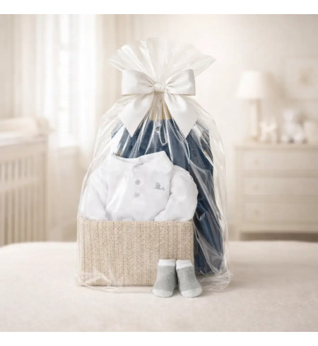 Regalo Completo Denim per Neonato | Abbigliamento Casual ed Elegante - Bebé de París