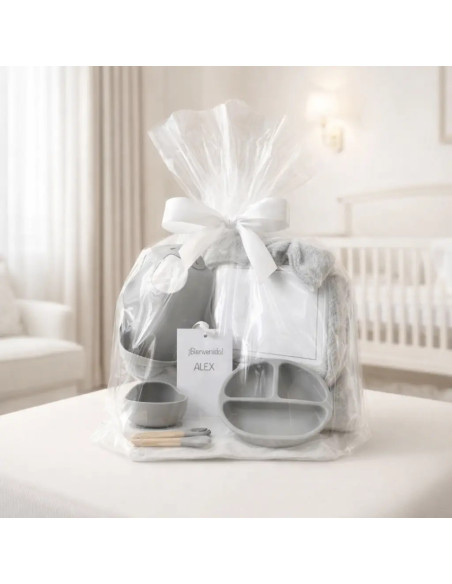 Vajilla in Silicone + Copertina Invernale Personalizzata | Regalo Pratico per Neonato