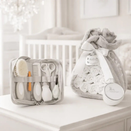 Torta di Pannolini con Set da Bagno | Regalo Completo per Neonato 2