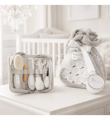 Torta di Pannolini con Set da Bagno | Regalo Completo per Neonato