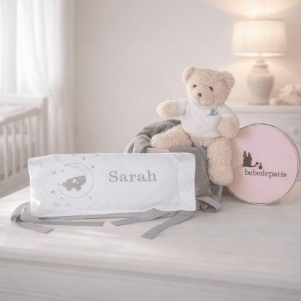 Set Regalo Bebè Cuscino Personalizzato | Regalo Unico e Dolce per Neonato - Bebé de París 2