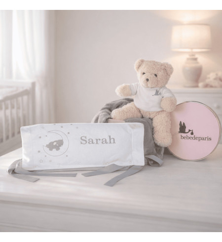 Set Regalo Bebè Cuscino Personalizzato | Regalo Unico e Dolce per Neonato - Bebé de París