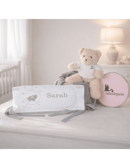 Set Regalo Bebè Cuscino Personalizzato | Regalo Unico e Dolce per Neonato - Bebé de París