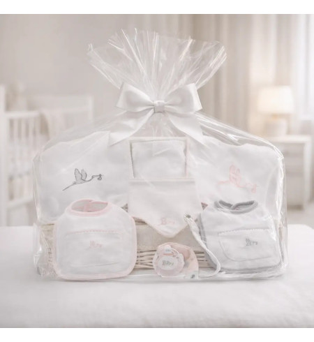 Set regalo bavaglini ricamati con nome | Personalizzazione e dolcezza per il bebè