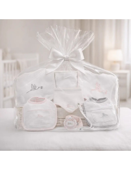 Set regalo bavaglini ricamati con nome | Personalizzazione e dolcezza per il bebè