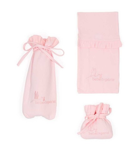 Funda Chupete, Biberón y Pañales Rosa