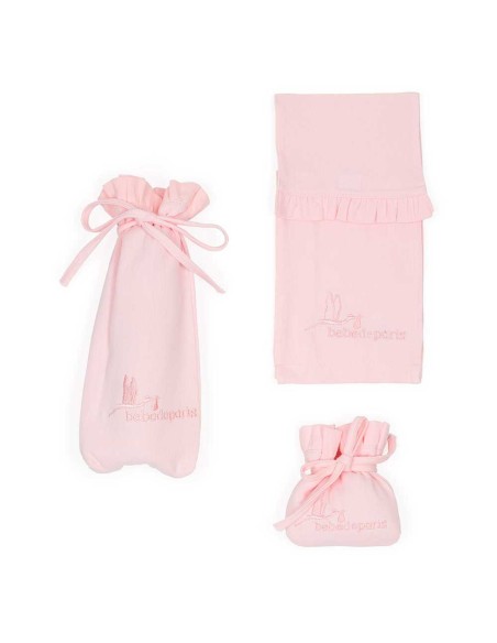 Funda Chupete, Biberón y Pañales Rosa