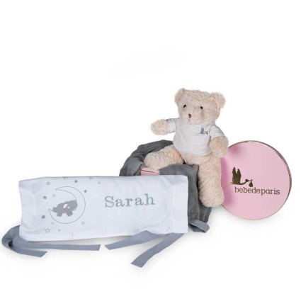 Set Regalo Bebé Almohadón Personalizado azul 2